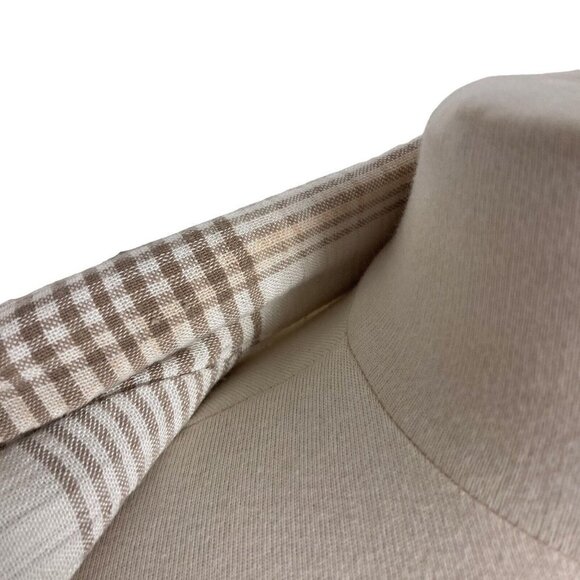 Vintage 80s Toni Garment For CC Magic Jacket Womens Medium Beige Plaid Oversize - Picture 4 of 11